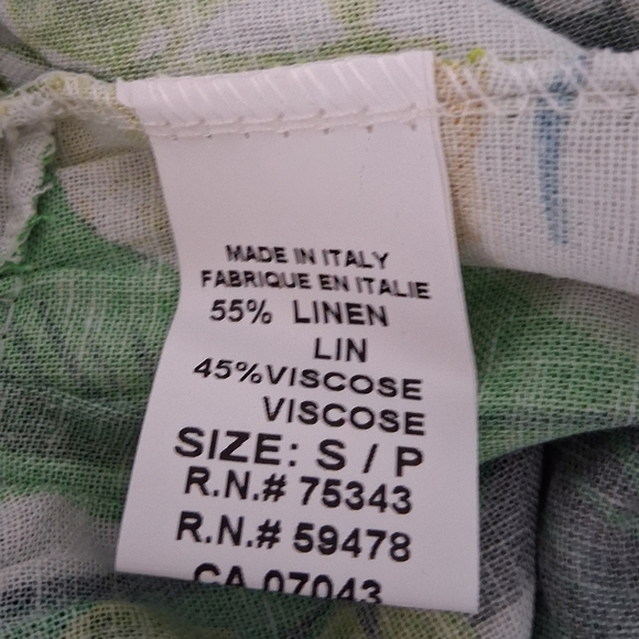 NWT Bellambra/ 🍋Lemon🍋 Made In Italy/ Tropical Sleeveless Dress/ Size US S - Picture 4 of 15